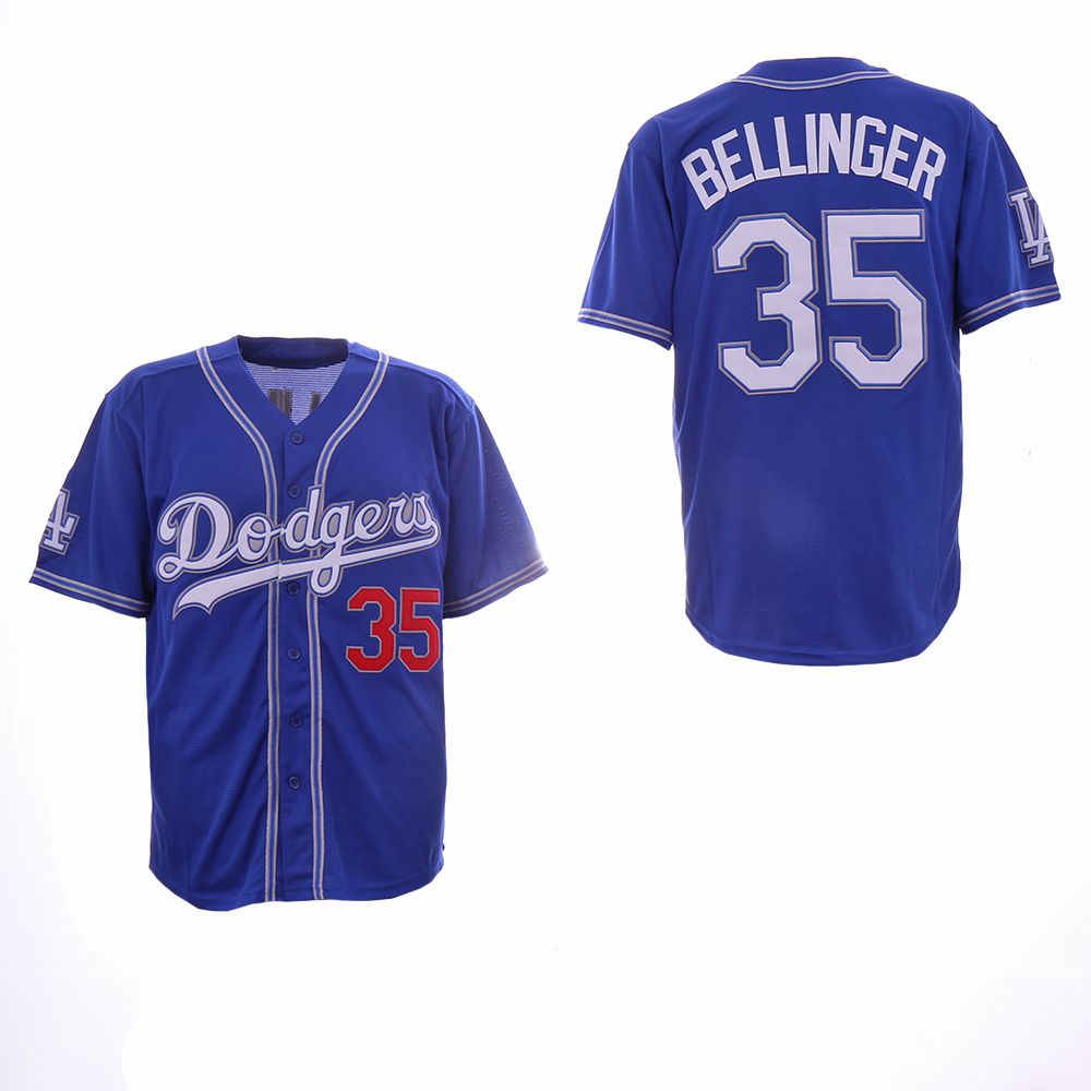 Men Los Angeles Dodgers #35 Bellinger Blue Fashion Edition MLB Jerseys